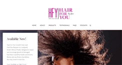 Desktop Screenshot of healthyhair.co.za